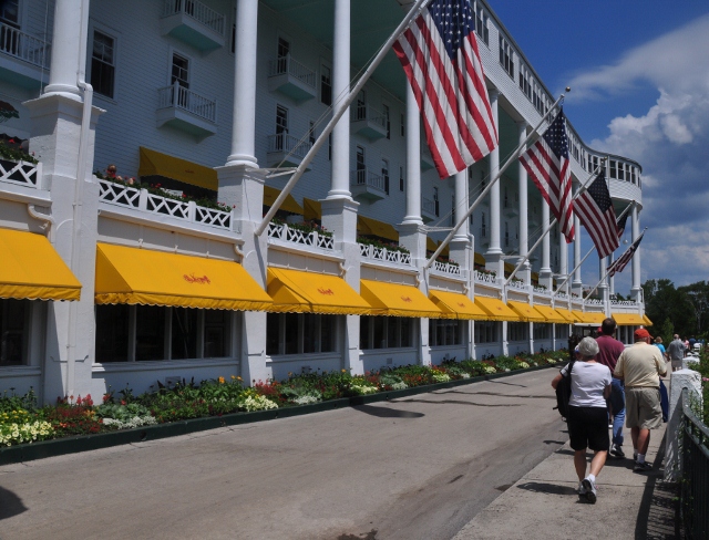 leaving the Grand Hotel
